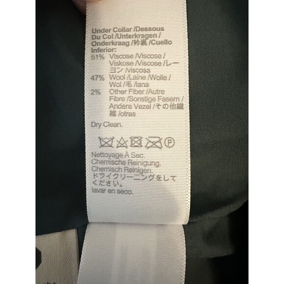 MADEWELL Oversized Green Brushed Dorset Blazer Wool Blend Women's Plus 2X NWT - Picture 7 of 11